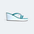Sky Blue and White Wedges - cunei